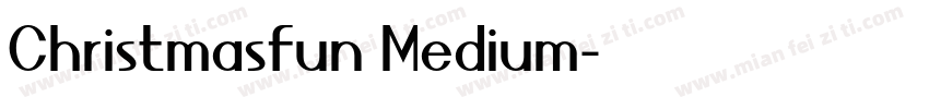 Christmasfun Medium字体转换